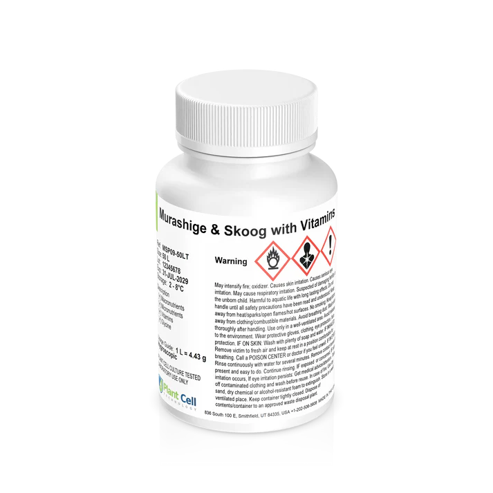 [PCT-MSM50L] Murashige & Skoog (MS) Basal Medium w/ Vitamins